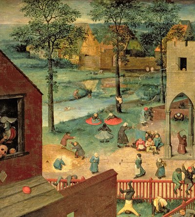 Kinderspiele, 1560 (Detail) von Pieter Bruegel the Elder